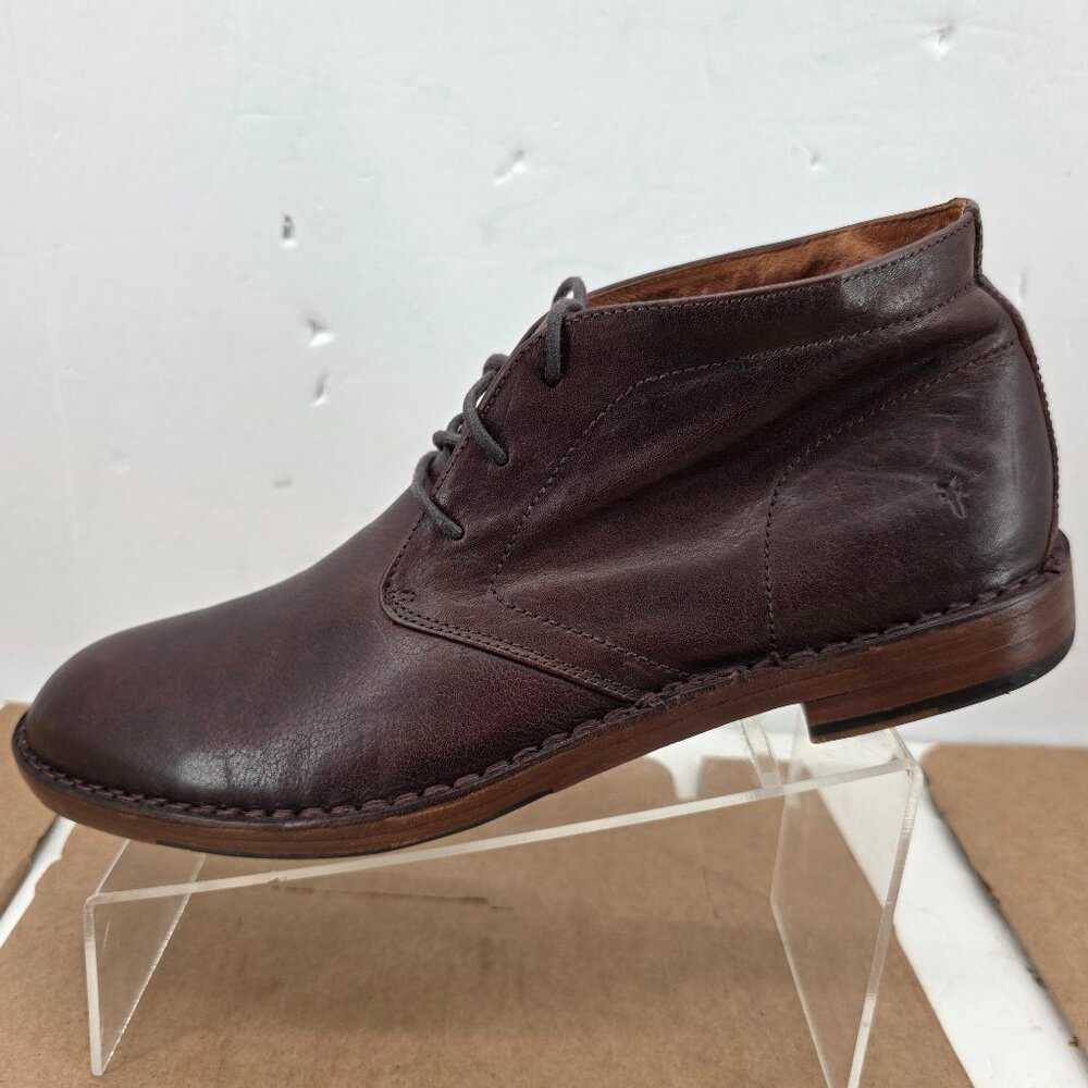 Frye Arden Brown Leather Lace-Up Chukka Ankle Lace up Boots US Men's 12